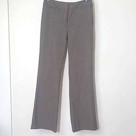 Rafella Pants Trousers Puddle  mid rise wide leg stretch Brown Tweed sz 4 EUC - Picture 1 of 7